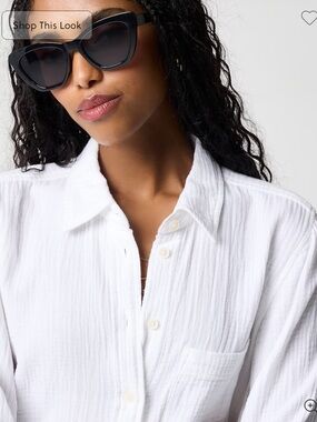 J. Crew Gauze Button Up EUC size XSP